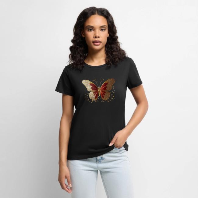 Boho Schmetterling T Shirts Wildblumen Vintage Design